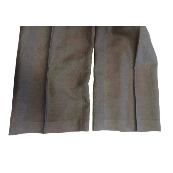 Evan  Picone Petite Black Ramie Trousers Size 12P - Picture 5 of 8